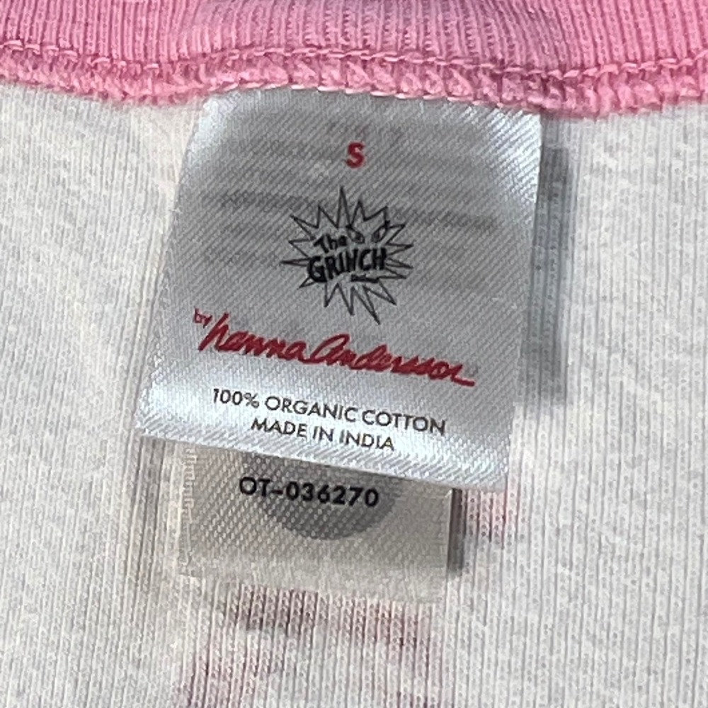 Hanna Andersson Grinch Cindy Lou Who Pajama Set Organic Cotton Pink Red Small - Picture 5 of 8